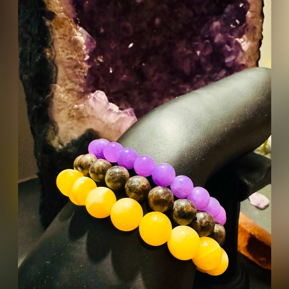 Reiki and Vortex Charged Beaded Bracelets Set of 3 - Picture 1 of 4